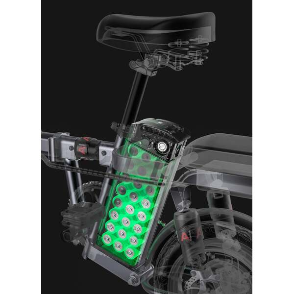 Dviratis 14 elektrinis sulankstomas Engwe T14 480Wh mėlynas