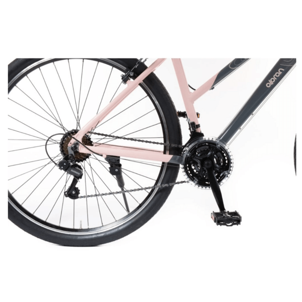 Dviratis 28   Olpran  SALIX pilka/rožinė spalva 