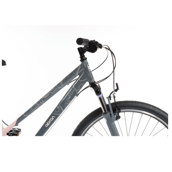 Dviratis 28   Olpran  SALIX pilka/rožinė spalva 