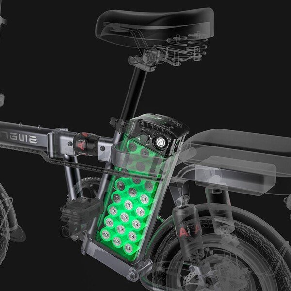 Dviratis 14 elektrinis sulankstomas Engwe T14 480Wh oranžinis