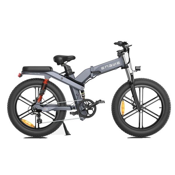 Dviratis 26  elektrinis Engwe X26 dviguba baterija pilkas