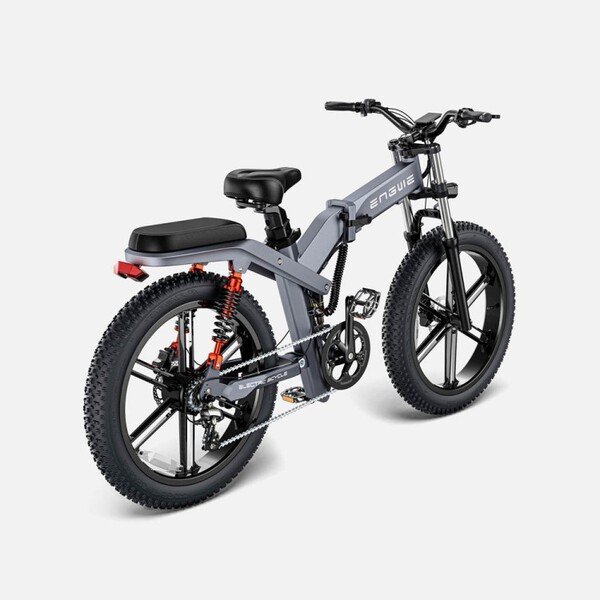 Dviratis 26  elektrinis Engwe X26 dviguba baterija pilkas