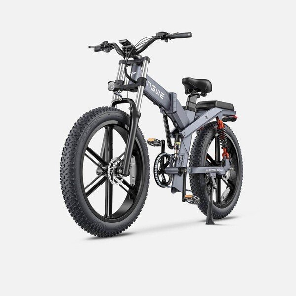 Dviratis 26  elektrinis Engwe X26 dviguba baterija pilkas