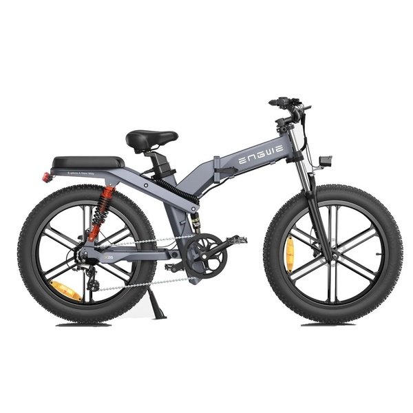 Dviratis 26  elektrinis Engwe X26 dviguba baterija pilkas