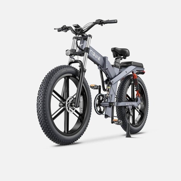Dviratis 26  elektrinis Engwe X26 dviguba baterija pilkas