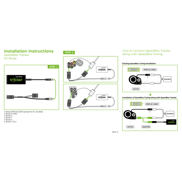 Priedas elektriniam dviračiui SpeedBox Tracker for Brose/Specialized