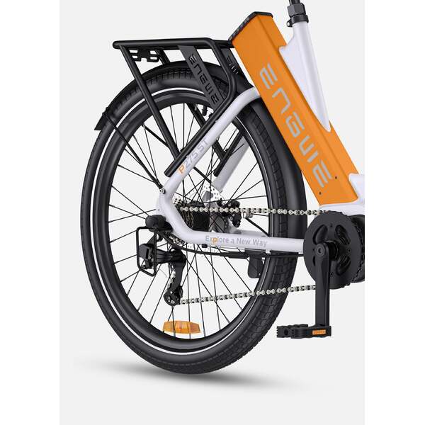 Dviratis 27,5  elektrinis Engwe P275 ST balta/oranžinė