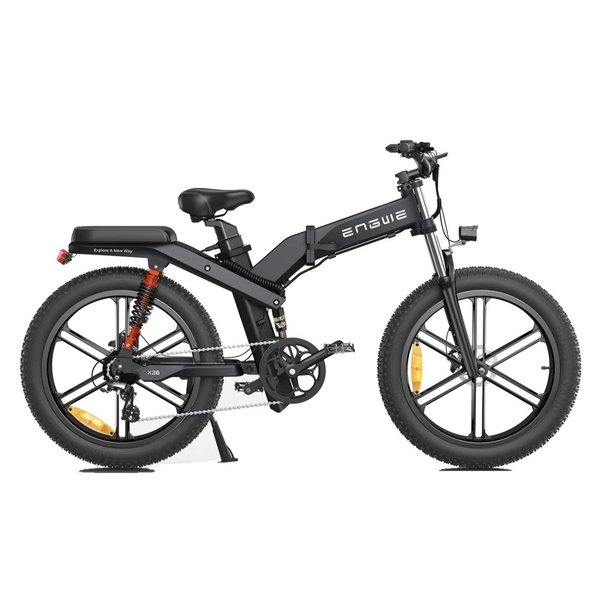 Dviratis 26  elektrinis Engwe X26 dviguba baterija juodas