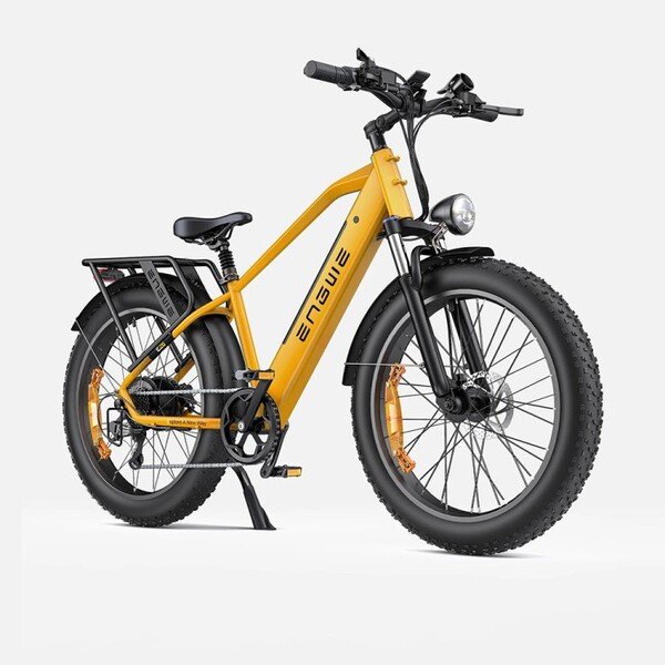 Dvirtais 26  elektrinis Engwe E26 1000Wh vyri&scaron;kas geltonas
