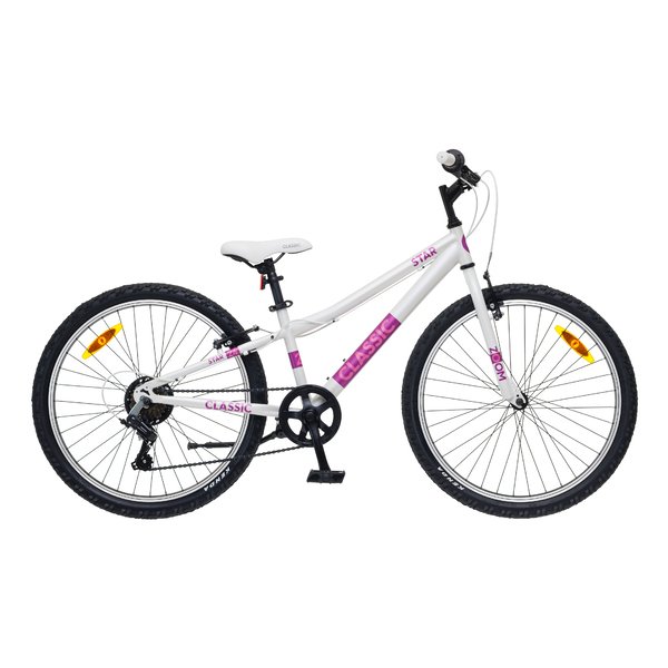 Dviratis 24 CLASSIC STAR 24 7k GIRL 24 white classic