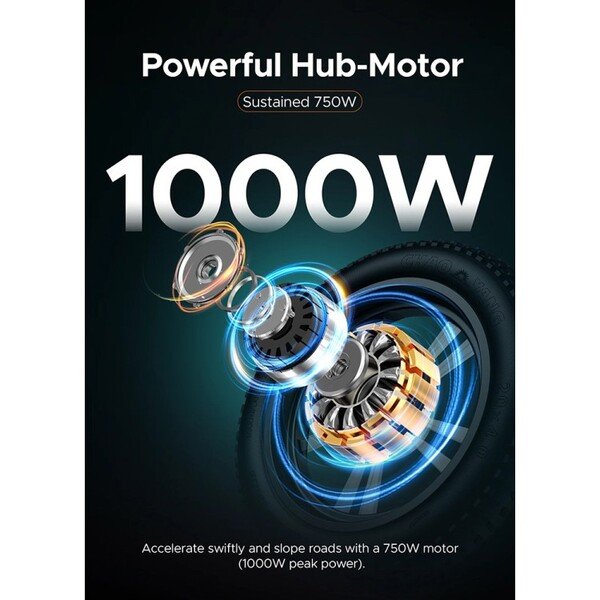 Dviratis 20 elektrinis Engwe M20 750Wh dviguba baterija baltas