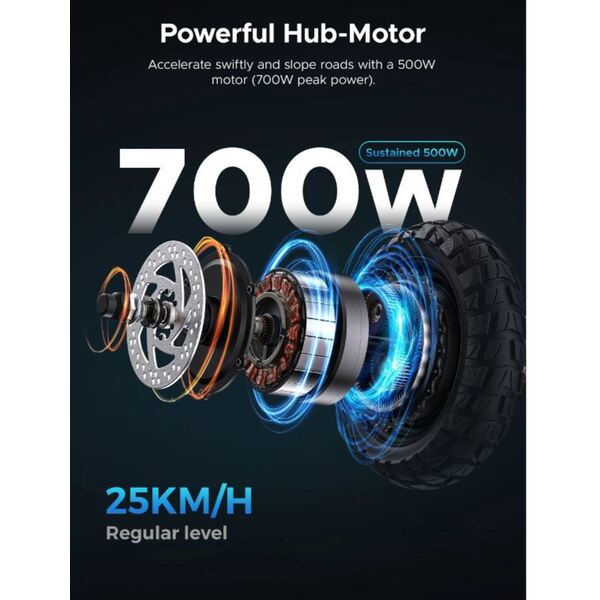 Elektrinis paspirtukas Engwe Y600 600Wh pilkas 