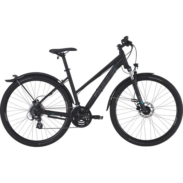 Dviratis 28  Bulls Crossbike Street trapez 24g juodas 