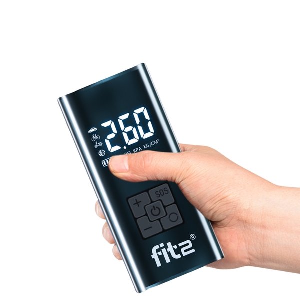 Elektrinė-akumuliatorinė oro pompa FIT2 Bike