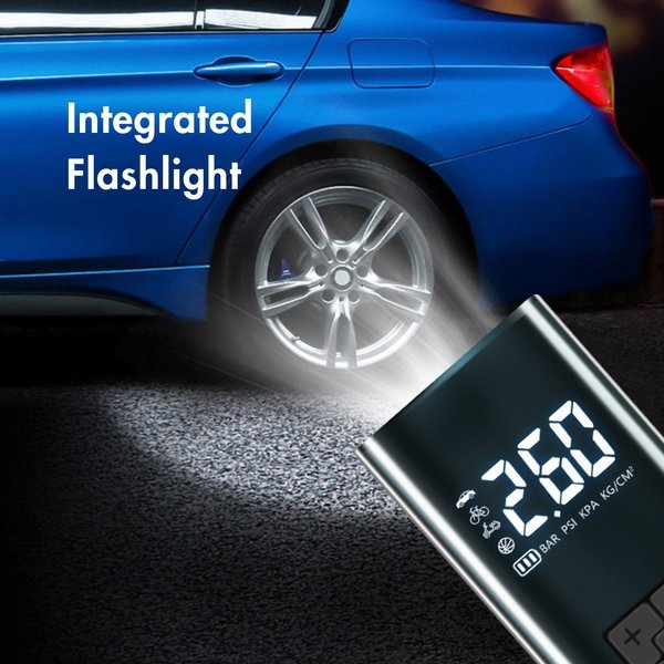 Elektrinė-akumuliatorinė oro pompa FIT2 Bike