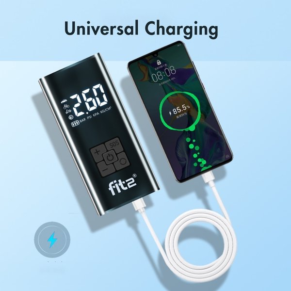 Elektrinė-akumuliatorinė oro pompa FIT2 Bike