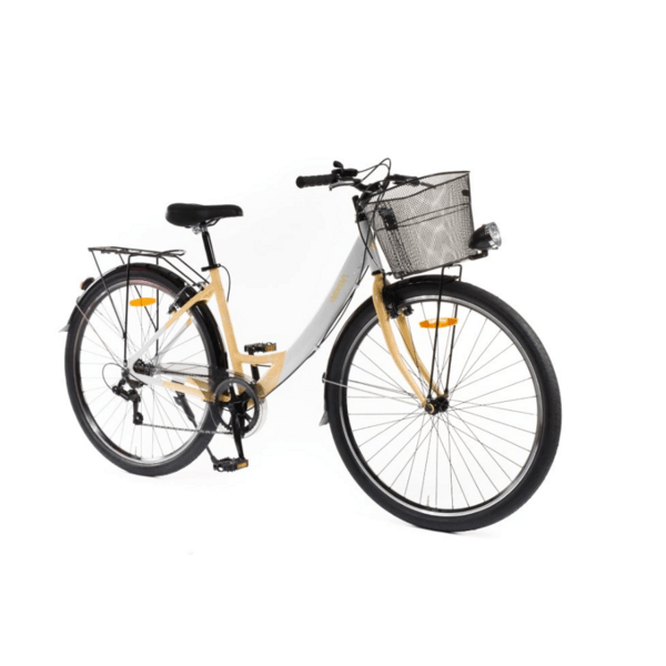 Dviratis 28   Olpran URTICA balta/smėlio spalva