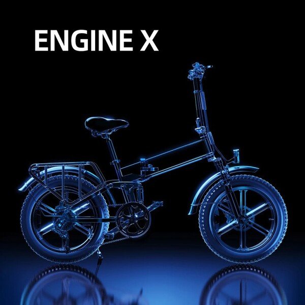 Dviratis 20  elektrinis Engwe Engine X raudonas
