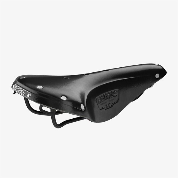 Dviračio balnas Brooks Leder B17 Narrow juoda