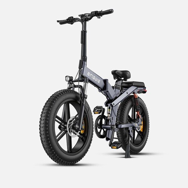 Dviratis 20 elektrinis sulankstomas Engwe X20 750Wh dviguba baterija pilkas